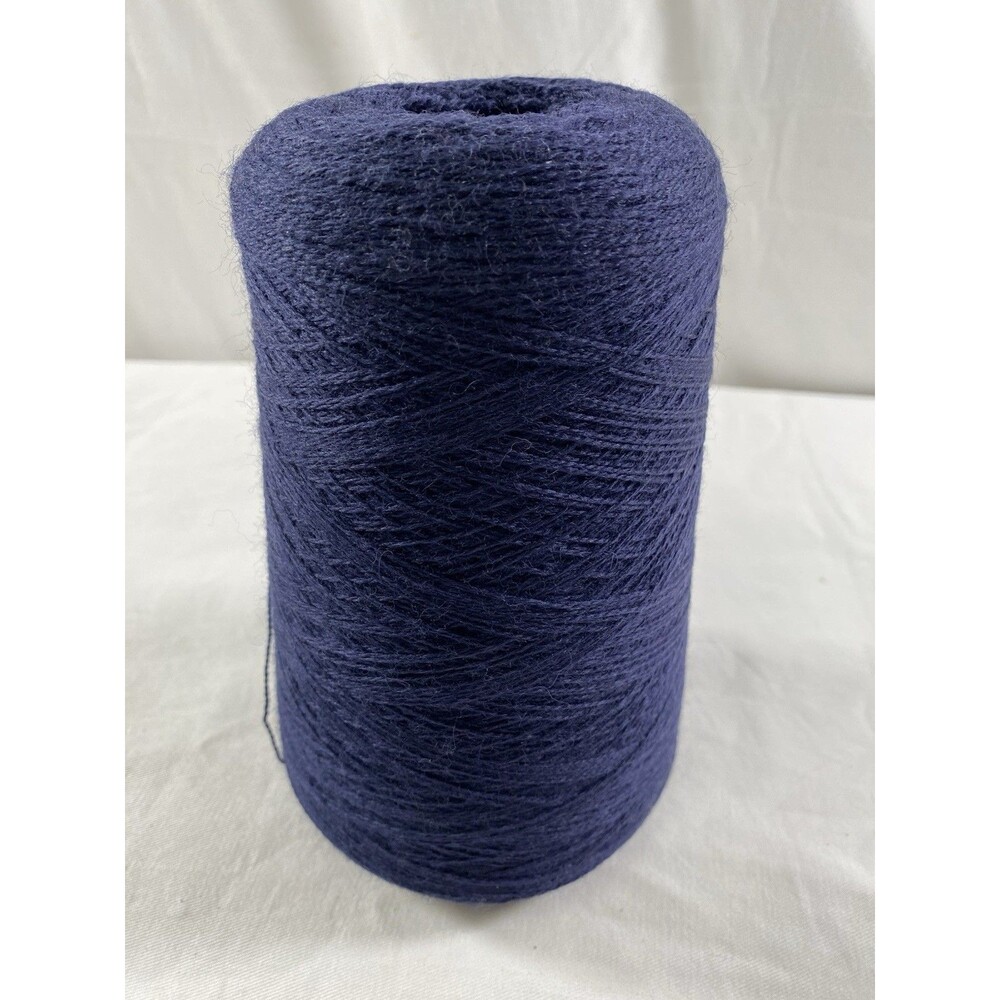 Cone Yarn Spool Yarn Navy 80% Wool 710g Net Weight #918